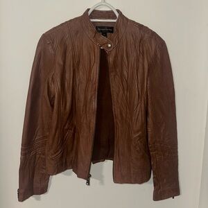 Bagatelle Women's Brown Leather Jacket